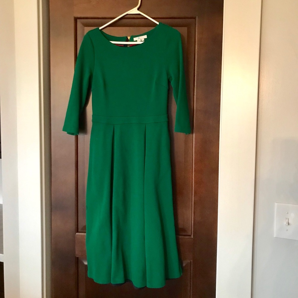 Boden Ottoman Midi Dress with pockets!